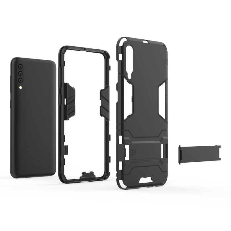 เคส PC + TPU กันกระแทกสำหรับ Galaxy A50 พร้อมตัวยึด