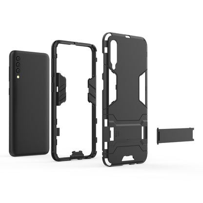 เคส PC + TPU กันกระแทกสำหรับ Galaxy A50 พร้อมตัวยึด