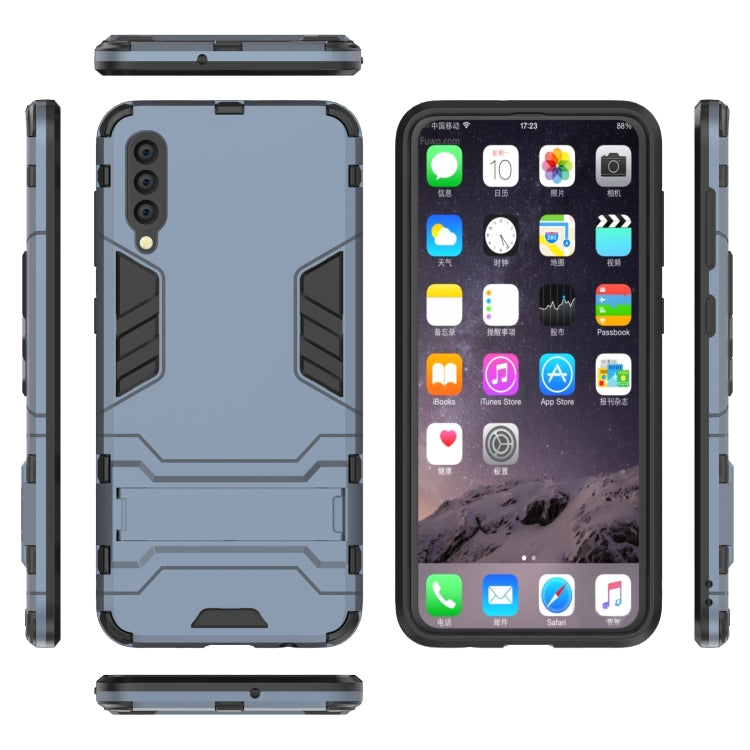 เคส PC + TPU กันกระแทกสำหรับ Galaxy A50 พร้อมตัวยึด