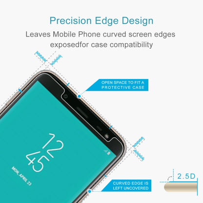 100 ชิ้น 0.26mm 9H 2.5D ฟิล์มกระจกนิรภัยสำหรับ Galaxy J6 (2018), For Galaxy J6 (2018)(100 PCS)