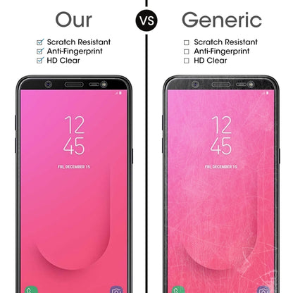 50 ชิ้น 0.26mm 9H 2.5D ฟิล์มกระจกนิรภัยสำหรับ Galaxy J8 (2018) ไม่มีแพ็คเกจขายปลีก, For Galaxy J8 (2018) (50 PCS)