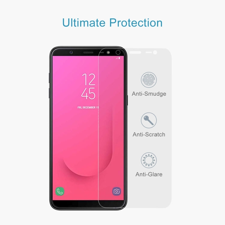 50 ชิ้น 0.26mm 9H 2.5D ฟิล์มกระจกนิรภัยสำหรับ Galaxy J8 (2018) ไม่มีแพ็คเกจขายปลีก, For Galaxy J8 (2018) (50 PCS)
