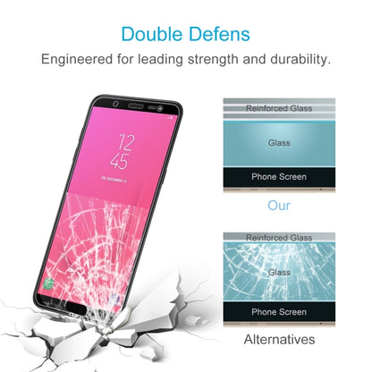 50 ชิ้น 0.26mm 9H 2.5D ฟิล์มกระจกนิรภัยสำหรับ Galaxy J8 (2018) ไม่มีแพ็คเกจขายปลีก, For Galaxy J8 (2018) (50 PCS)