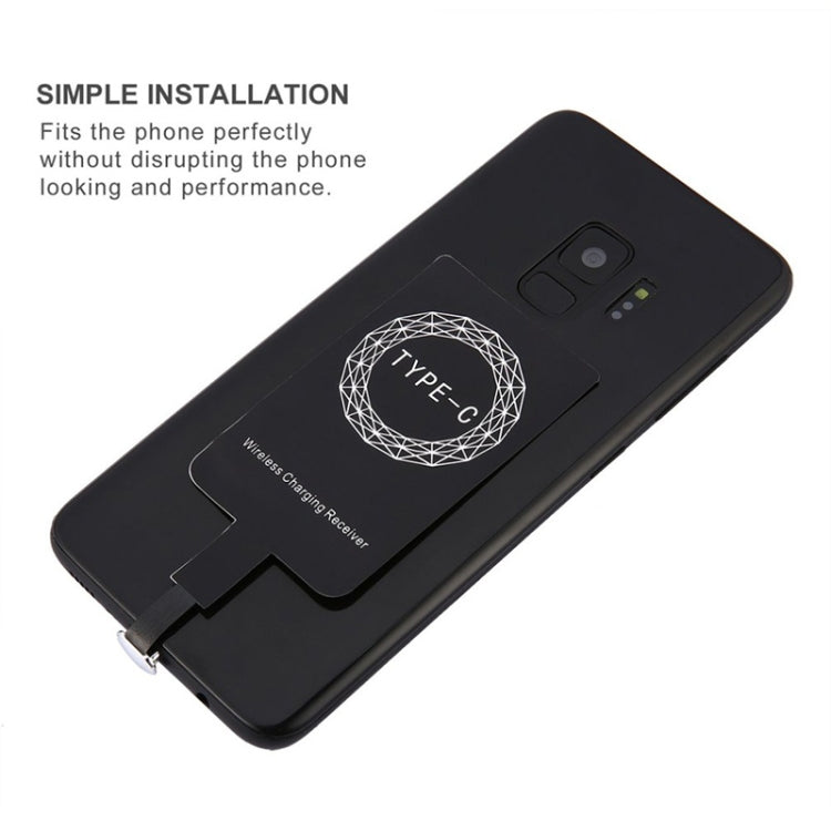 ตัวรับสัญญาณการชาร์จไร้สายมาตรฐาน Qi ขนาด 5V 800mA พร้อมพอร์ต USB-C / Type-C, For Type-C Phones