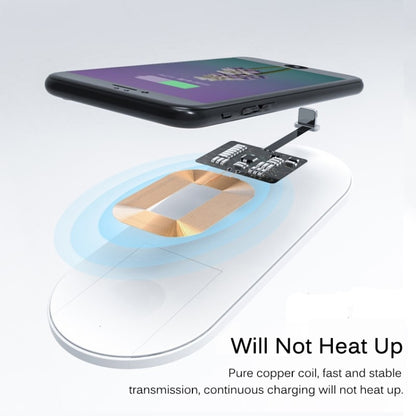 ตัวรับสัญญาณการชาร์จไร้สายมาตรฐาน Qi ขนาด 5V 800mA พร้อมพอร์ต USB-C / Type-C, For Type-C Phones