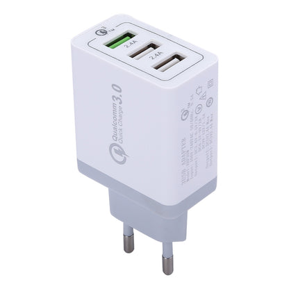XHF30W 3 QC3.0 USB ที่ชาร์จผนังชาร์จเร็ว, ปลั๊ก EU, EU Plug