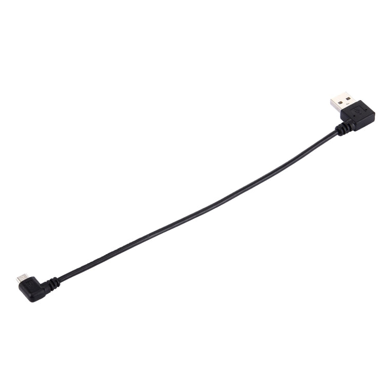 มุมชาย USB 2.0 ขนาด 20 ซม. จากซ้ายไปซ้ายเปิดสายชาร์จข้อมูลมุมชาย Micro USB, The plug is on the same side