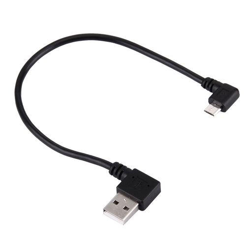ข้อศอก 20 ซม. USB 2.0 เลี้ยวขวาเป็นสายเคเบิลข้อมูลข้อศอก Micro USB, Right to Right