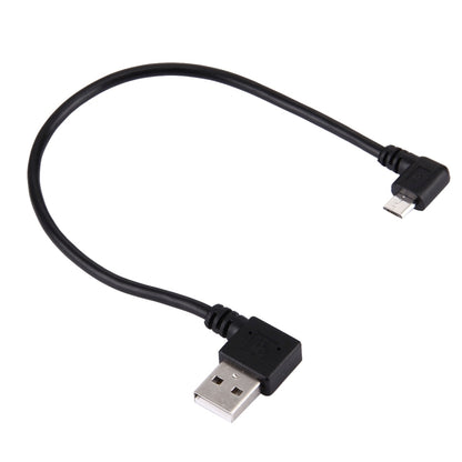 ข้อศอก 20 ซม. USB 2.0 เลี้ยวขวาเป็นสายเคเบิลข้อมูลข้อศอก Micro USB, Right to Right