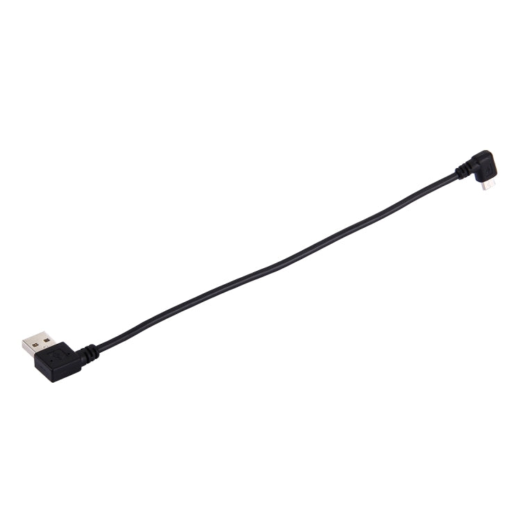 ข้อศอก 20 ซม. USB 2.0 เลี้ยวขวาเป็นสายเคเบิลข้อมูลข้อศอก Micro USB, Right to Right