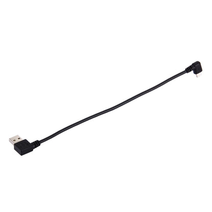 ข้อศอก 20 ซม. USB 2.0 เลี้ยวขวาเป็นสายเคเบิลข้อมูลข้อศอก Micro USB, Right to Right