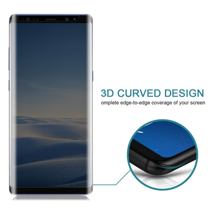 สำหรับ Galaxy Note 8 0.26 มิลลิเมตร 9 H ความแข็งพื้นผิว 3D โค้งความเป็นส่วนตัวป้องกันแสงสะท้อนไม่เต็มหน้าจอกระจกกันรอยหน้าจอ, For Galaxy Note 8