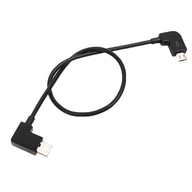 30 ซม. Micro USB เป็น USB-C / Type-C แปลงขั้วต่อสายเคเบิลข้อมูลสำหรับ DJI MAVIC PRO และรีโมทคอนโทรล SPARK, สมาร์ทโฟน, แท็บเล็ต, Micro USB to USB-C / Type-C