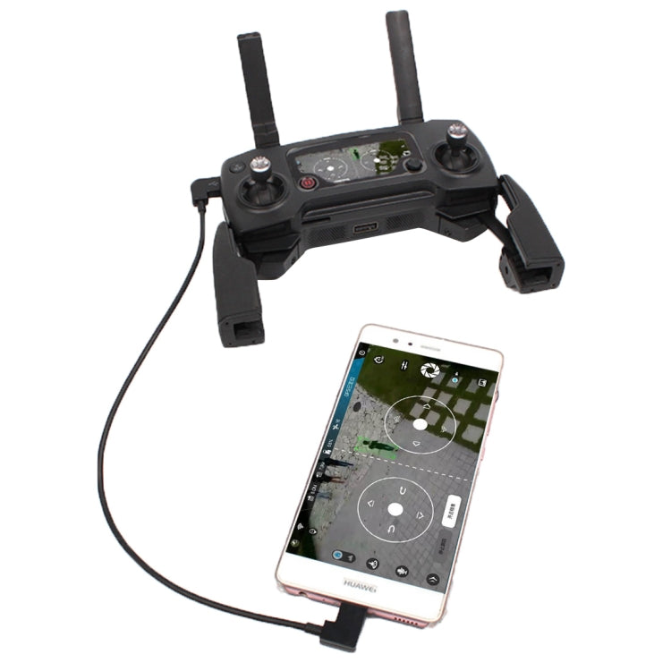 30 ซม. Micro USB เป็น USB-C / Type-C แปลงขั้วต่อสายเคเบิลข้อมูลสำหรับ DJI MAVIC PRO และรีโมทคอนโทรล SPARK, สมาร์ทโฟน, แท็บเล็ต, Micro USB to USB-C / Type-C