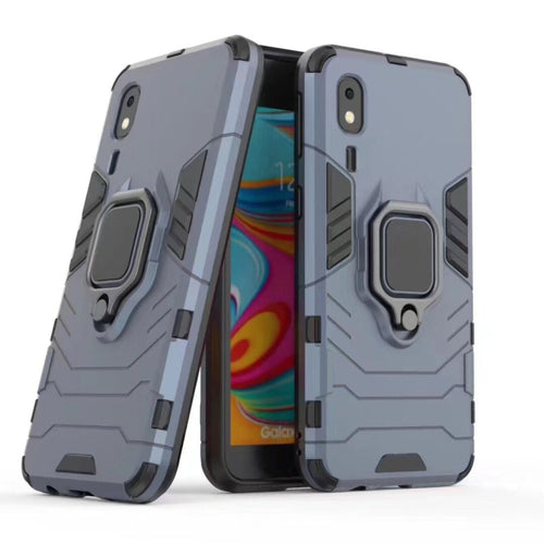 เคสกันกระแทก PC + TPU สำหรับ Galaxy A2 Core พร้อมที่ใส่แหวนแม่เหล็ก, For Galaxy A2 Core