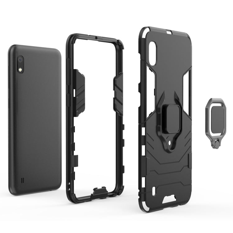เคสกันกระแทก PC + TPU สำหรับ Galaxy A10 พร้อมที่ใส่แหวนแม่เหล็ก, For Galaxy A10