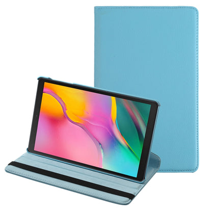 ซองหนังหมุนได้ 360 องศาเนื้อลิ้นจี่แนวนอนสำหรับ Galaxy Tab A 10.1 (2019) T510 / T515 พร้อมตัวยึด, For Galaxy Tab A 10.1 (2019) T510 / T515