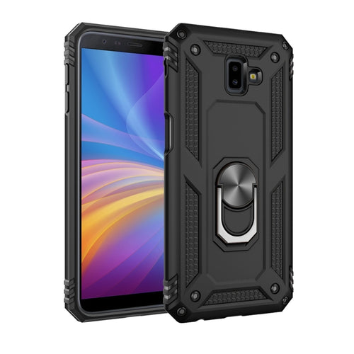 เคสป้องกัน TPU + PC กันกระแทกเกราะสำหรับ Galaxy J6 Plus พร้อมตัวยึดแบบหมุนได้ 360 องศา, For Galaxy J6 Plus
