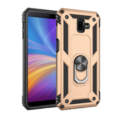 เคสป้องกัน TPU + PC กันกระแทกเกราะสำหรับ Galaxy J6 Plus พร้อมตัวยึดแบบหมุนได้ 360 องศา, For Galaxy J6 Plus