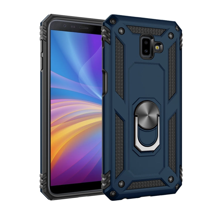 เคสป้องกัน TPU + PC กันกระแทกเกราะสำหรับ Galaxy J6 Plus พร้อมตัวยึดแบบหมุนได้ 360 องศา, For Galaxy J6 Plus