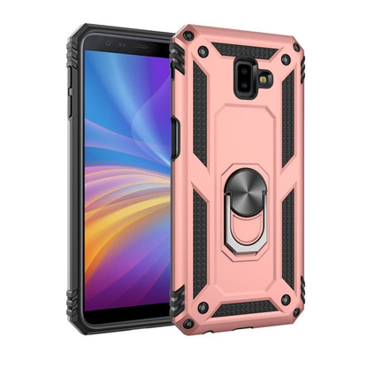 เคสป้องกัน TPU + PC กันกระแทกเกราะสำหรับ Galaxy J6 Plus พร้อมตัวยึดแบบหมุนได้ 360 องศา, For Galaxy J6 Plus