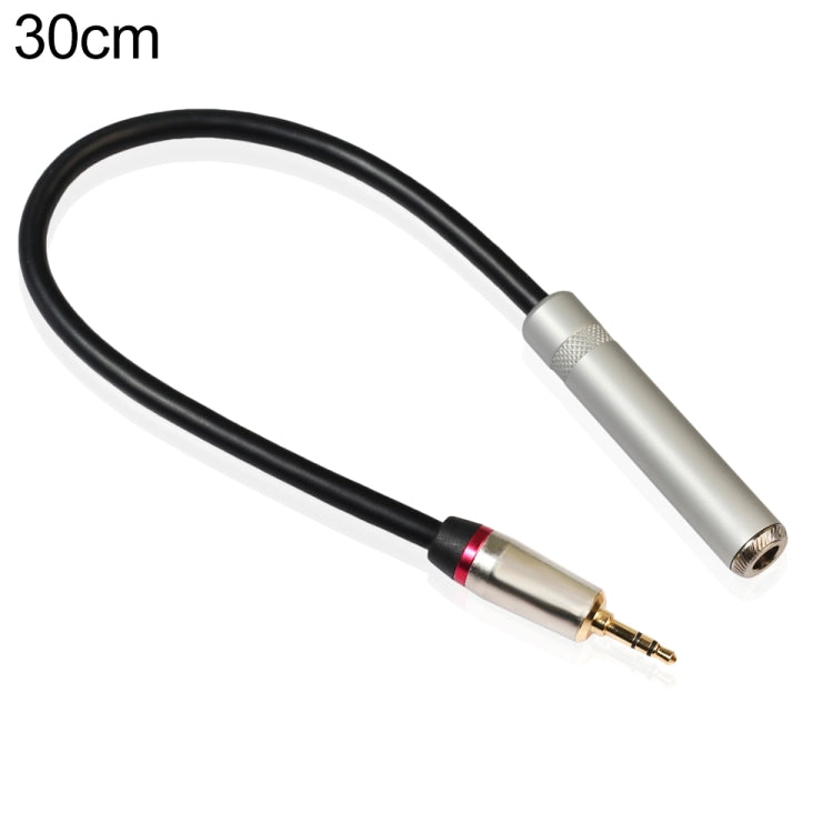 REXLIS TC128MF สายเคเบิลอะแดปเตอร์เสียงชาย 3.5 มม. ถึงหญิง 6.5 มม. ความยาว: 30 ซม.