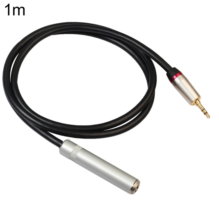 REXLIS TC128MF สายเคเบิลอะแดปเตอร์เสียงชาย 3.5 มม. ถึงหญิง 6.5 มม. ความยาว: 1 ม.