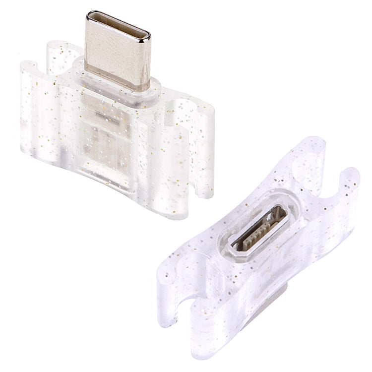 สายชาร์จข้อมูลแบบยืดหยุ่น Micro USB + USB-C / Type-C ถึง USB ขนาด 24 ซม. 2A