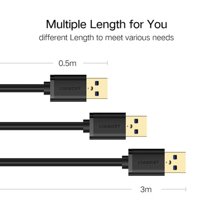 Ugreen 3 เมตร USB 3.0 ชายกับหญิงซิงค์ข้อมูลความเร็วสูงสายเคเบิลต่อขยายการส่งผ่าน, Length: 3m