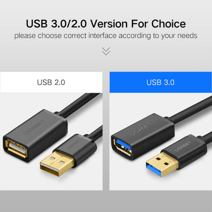 Ugreen 3 เมตร USB 3.0 ชายกับหญิงซิงค์ข้อมูลความเร็วสูงสายเคเบิลต่อขยายการส่งผ่าน, Length: 3m
