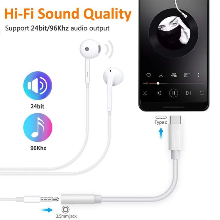 สายเคเบิลอะแดปเตอร์เสียงหญิง USB-C / Type-C ถึง 3.5 มม, For Galaxy Note 10+