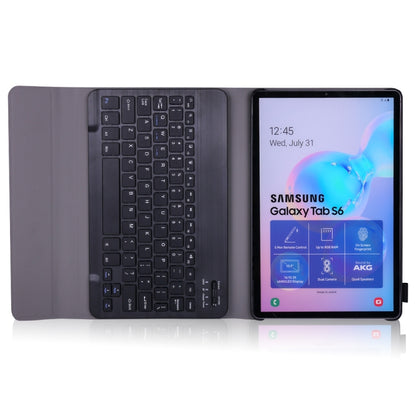 A860 สำหรับ Samsung Galaxy Tab S6 10.5 นิ้ว T860/T865 ที่ถอดออกได้บลูทูธคีย์บอร์ดแท็บเล็ตพร้อมที่ใส่ปากกาสายคล้องคอ, Black, Gold, Rose Gold