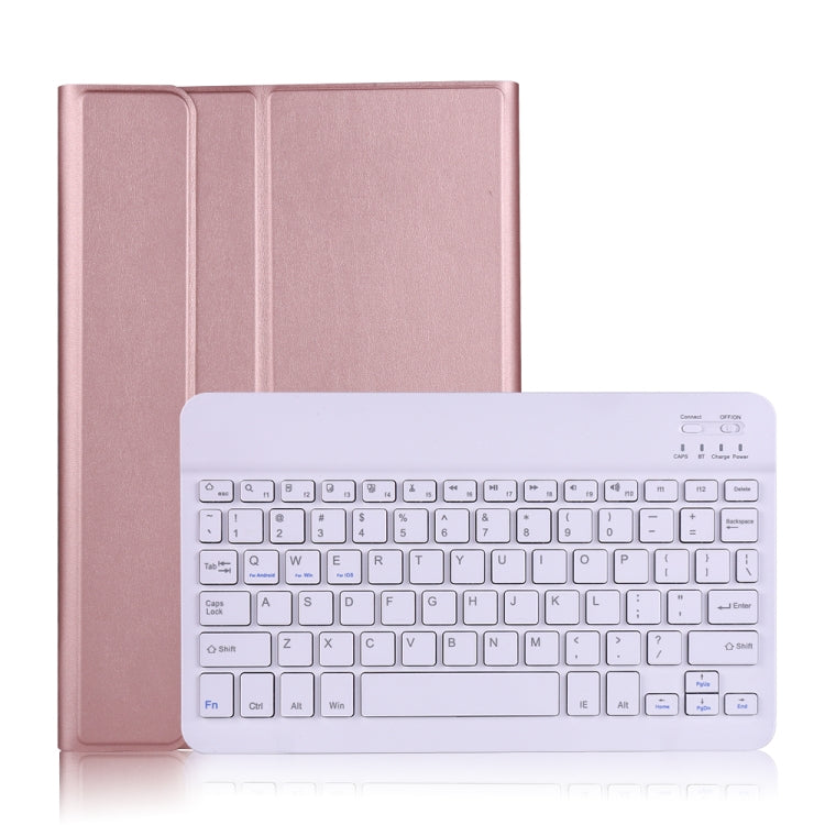 A860 สำหรับ Samsung Galaxy Tab S6 10.5 นิ้ว T860/T865 ที่ถอดออกได้บลูทูธคีย์บอร์ดแท็บเล็ตพร้อมที่ใส่ปากกาสายคล้องคอ, Black, Gold, Rose Gold