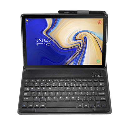 A510 บลูทูธ 3.0 บางเฉียบที่ถอดออกได้บลูทูธคีย์บอร์ดหนังกรณีแท็บเล็ตสำหรับ Samsung Galaxy Tab A 10.1 (2019) t510 / T515 พร้อมช่องเสียบปากกาและที่วาง