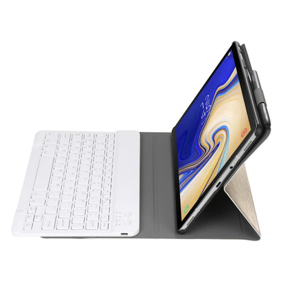 A510 บลูทูธ 3.0 บางเฉียบที่ถอดออกได้บลูทูธคีย์บอร์ดหนังกรณีแท็บเล็ตสำหรับ Samsung Galaxy Tab A 10.1 (2019) t510 / T515 พร้อมช่องเสียบปากกาและที่วาง