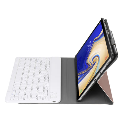 A510 บลูทูธ 3.0 บางเฉียบที่ถอดออกได้บลูทูธคีย์บอร์ดหนังกรณีแท็บเล็ตสำหรับ Samsung Galaxy Tab A 10.1 (2019) t510 / T515 พร้อมช่องเสียบปากกาและที่วาง