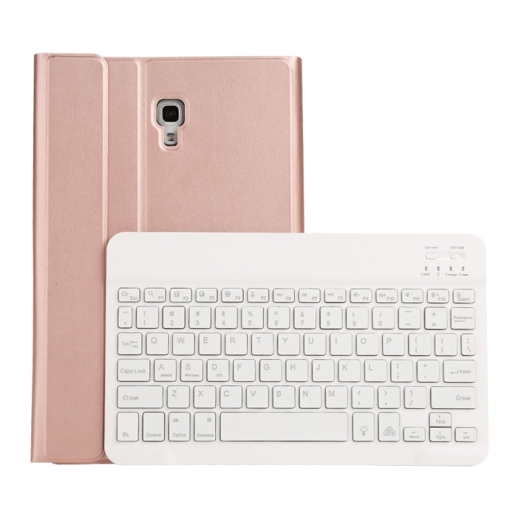 ST590S บลูทูธ 3.0 เนื้อละเอียดขนสัตว์ PU หนัง ABS ที่ถอดออกได้เจ็ดสีแสงไฟบลูทูธคีย์บอร์ดหนังกรณีแท็บเล็ตสำหรับ Samsung Galaxy Tab 10.5 นิ้ว T590 / T595 พร้อมช่องเสียบปากกาและที่วาง