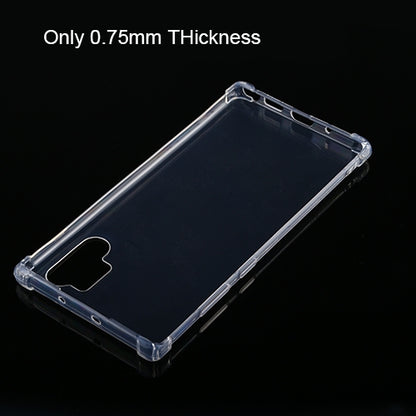 สำหรับ Galaxy Note10 + เคส TPU โปร่งใสบางเฉียบกันกระแทกสี่มุม, For Galaxy Note10+