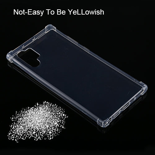 สำหรับ Galaxy Note10 + เคส TPU โปร่งใสบางเฉียบกันกระแทกสี่มุม, For Galaxy Note10+