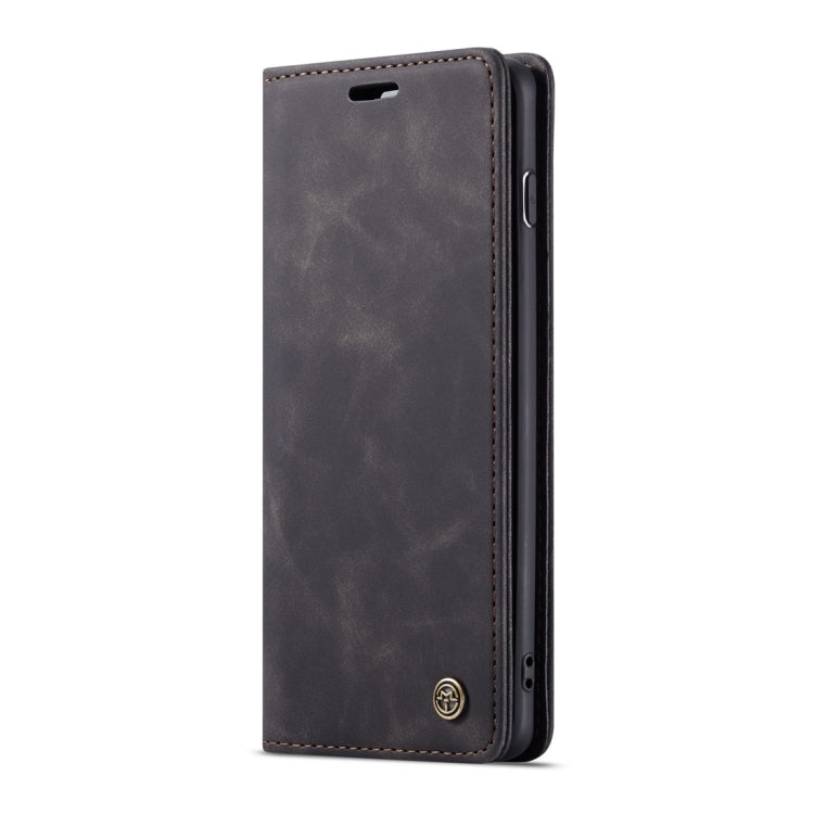 CaseMe-013 ซองหนังพลิกแนวนอน Retro Frosted มัลติฟังก์ชั่นสำหรับ Galaxy S10 Plus พร้อมช่องเสียบการ์ดและที่วางและกระเป๋าสตางค์, For Galaxy S10 Plus