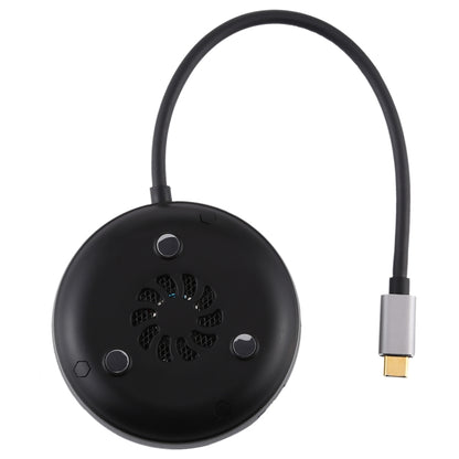 USB-C / Type-C เป็น USB 3.0 x 3 + USB-C / Type-C + HDMI + RJ45 + เครื่องอ่านการ์ด SD / TF อะแดปเตอร์ HUB มัลติฟังก์ชั่น