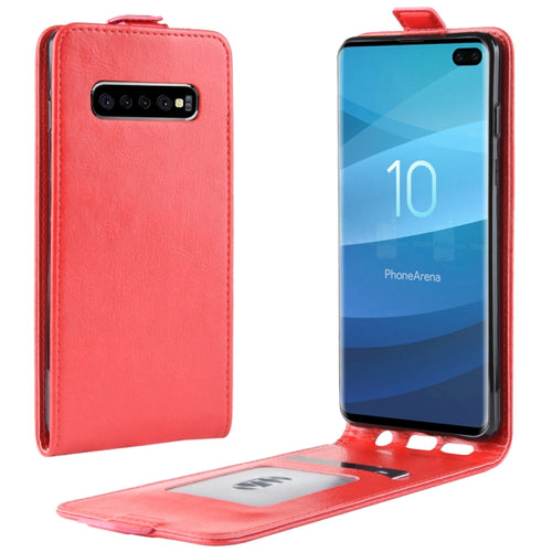 เคสหนัง TPU แบบพลิกแนวตั้งสไตล์ธุรกิจสำหรับ Galaxy S10+ พร้อมช่องเสียบการ์ด, For Galaxy S10+, For Samsung Galaxy S10+