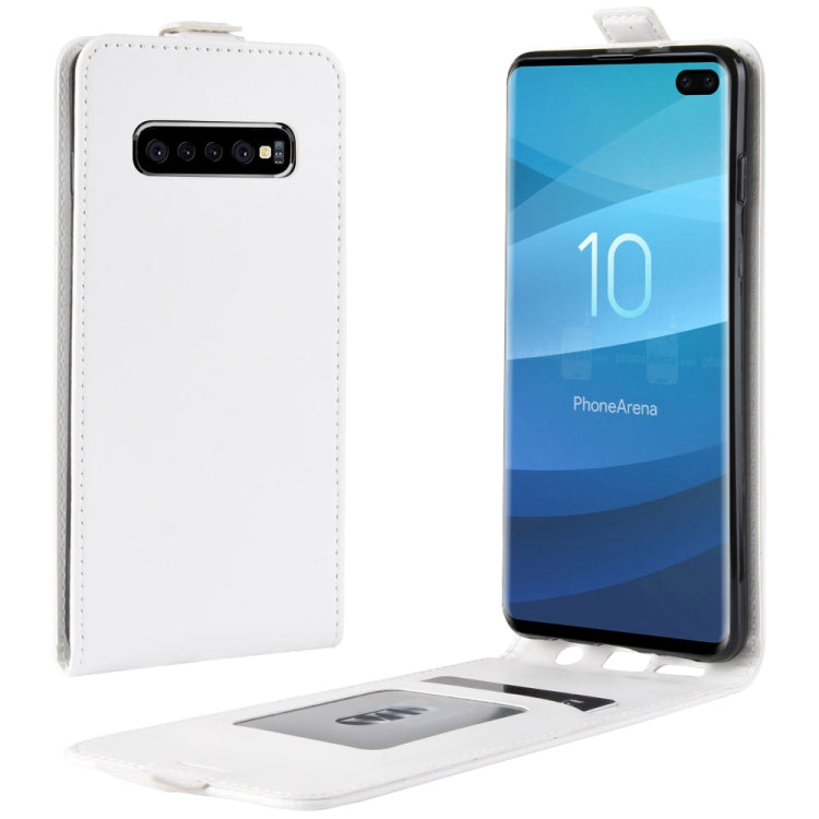 เคสหนัง TPU แบบพลิกแนวตั้งสไตล์ธุรกิจสำหรับ Galaxy S10+ พร้อมช่องเสียบการ์ด, For Galaxy S10+, For Samsung Galaxy S10+