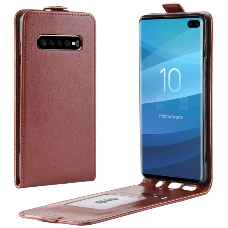 เคสหนัง TPU แบบพลิกแนวตั้งสไตล์ธุรกิจสำหรับ Galaxy S10+ พร้อมช่องเสียบการ์ด, For Galaxy S10+, For Samsung Galaxy S10+