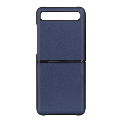สำหรับ Galaxy Z Flip หนังแท้ Lambskin Texture พับเคสป้องกัน