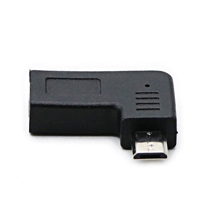 2 ชิ้น USB-C / Type-C หญิงเป็น Micro USB (มุมขวา / ซ้าย) ตัวแปลงอะแดปเตอร์ข้อศอกชาย