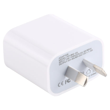 PD18W-A5 18W PD Power Adapter อุปกรณ์ชาร์จติดผนัง, ปลั๊ก AU