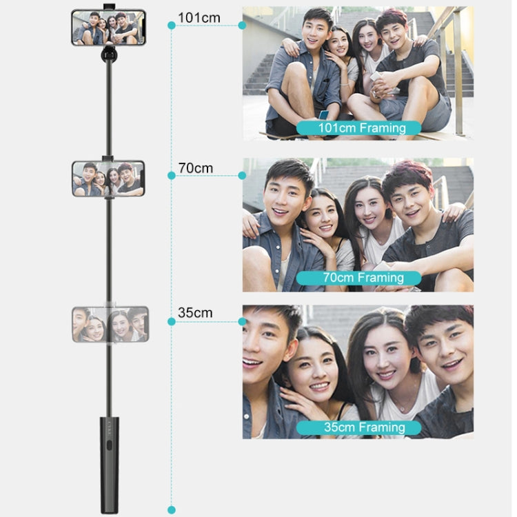 CYKE P9 ไม้เซลฟี่บลูทูธไร้สายชิ้นเดียวที่ยืดหดได้อเนกประสงค์