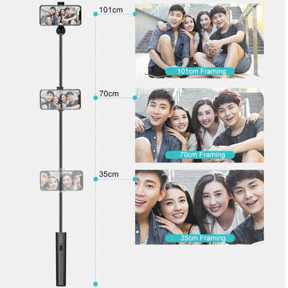 CYKE P9 ไม้เซลฟี่บลูทูธไร้สายชิ้นเดียวที่ยืดหดได้อเนกประสงค์