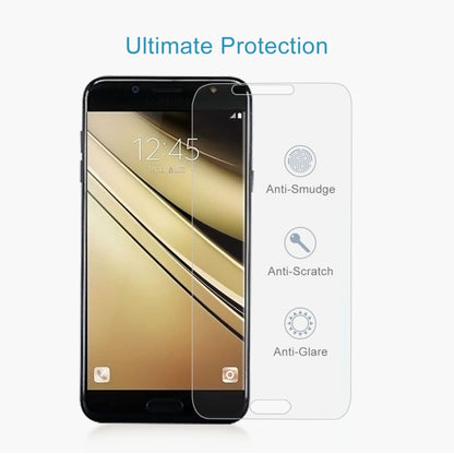 10 ชิ้น 9H 2.5D ฟิล์มกระจกนิรภัยสำหรับ Galaxy C7 (2017), For Galaxy C7 2017 (10pcs)